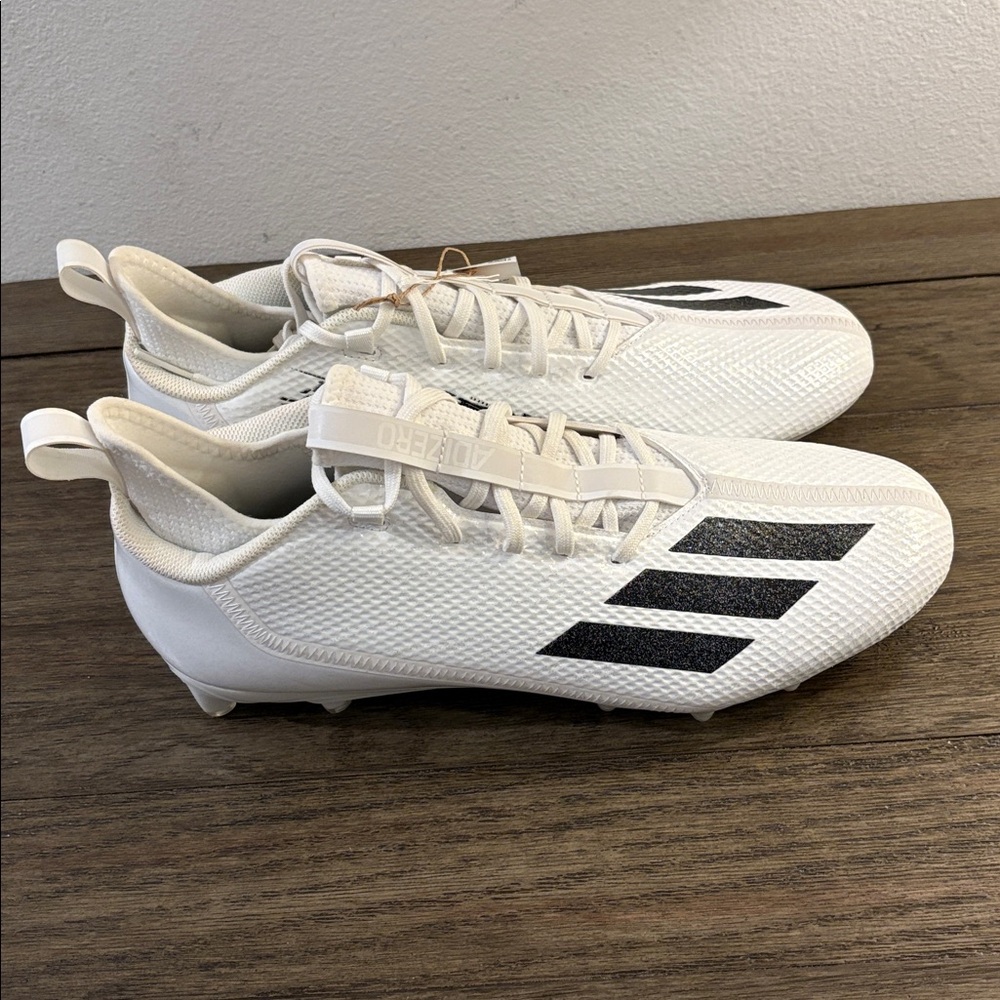 NEW [Adidas] Adizero Scorch Lightweight Football Cleats Black/White Men’s US 14 - Picture 8 of 13